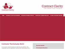 Tablet Screenshot of contractclarity.co.uk